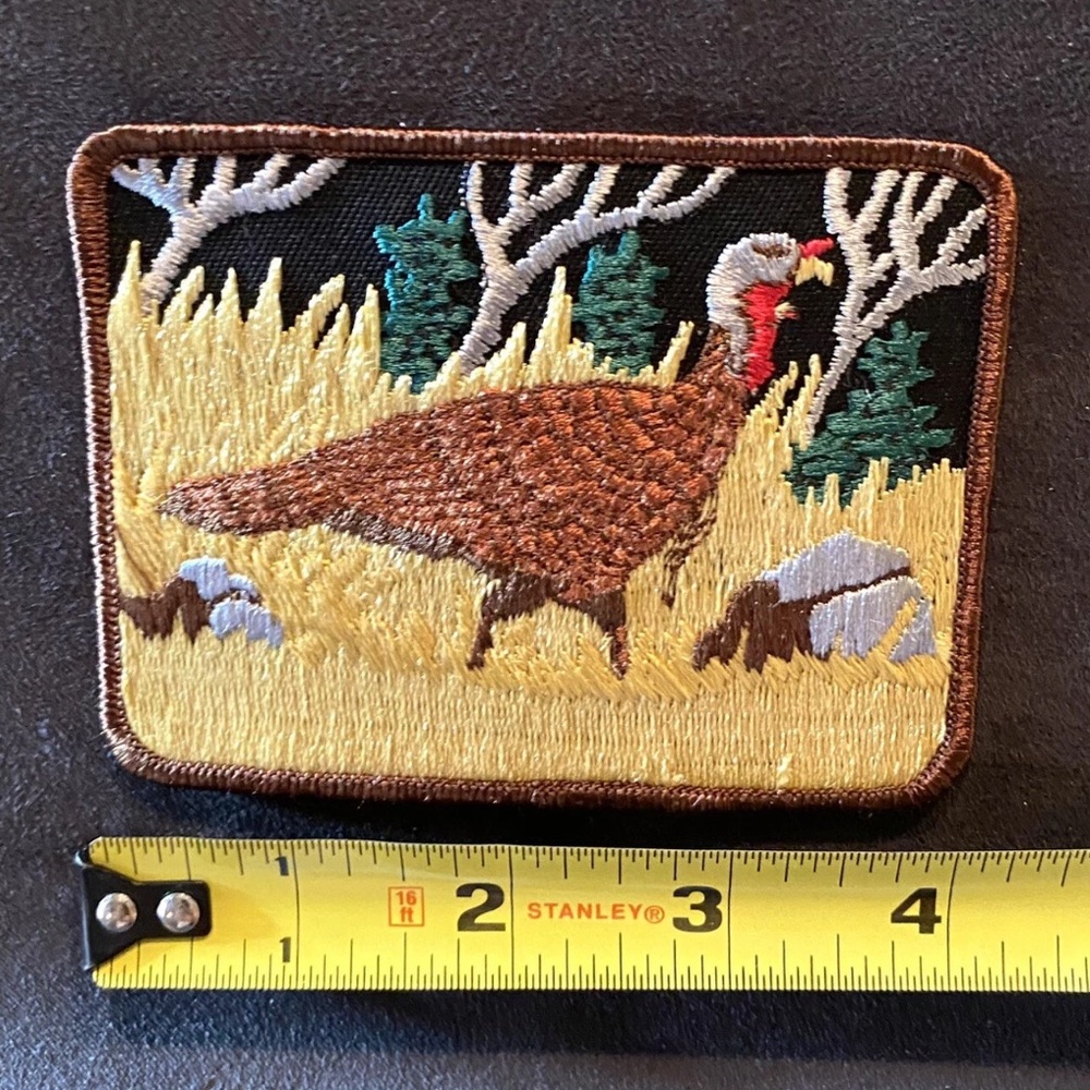 Embroidered Turkey Patch Vintage Size 4" x 3"
For The Outdoors And Hunting - Picture 3 of 4